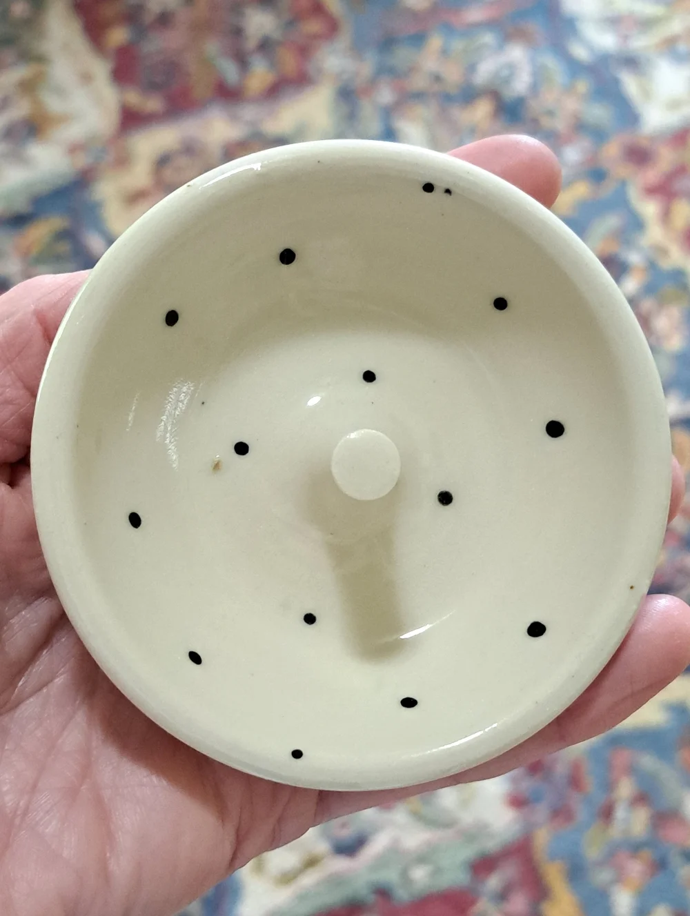 Studio Art Pottery Ring Holder Jewelry Dish Handmade
